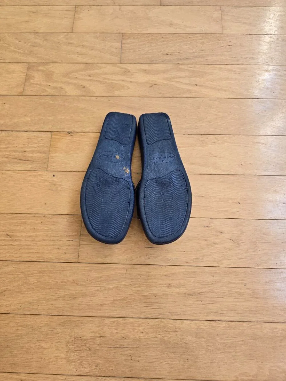 vintage 80's | Euro chic blue retro made in Italy slide sandals | WMS 6